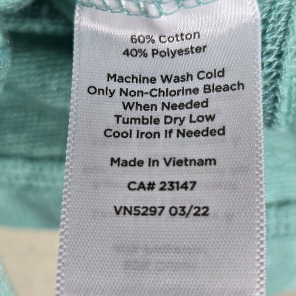 T By Talbots Sz Petite Medium Green Camo Pullover T-Shirt 3/4 Sleeve Round Neck - Picture 11 of 13